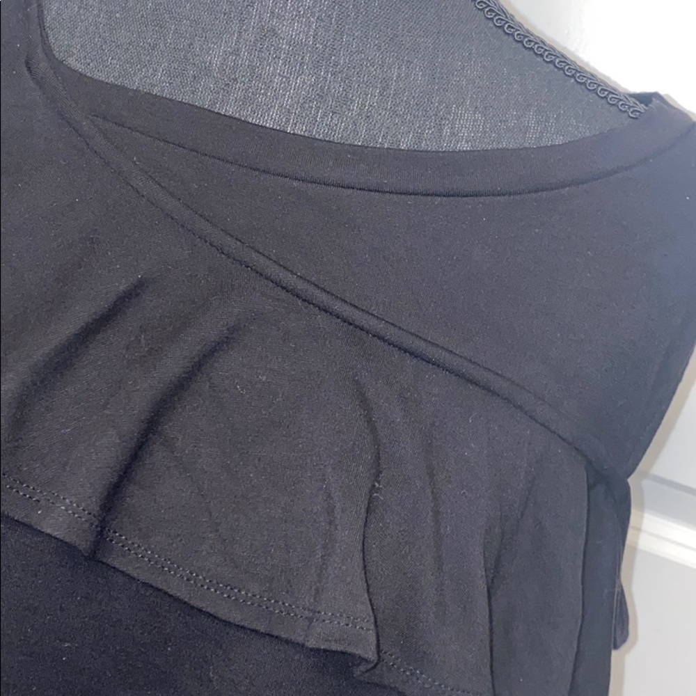 HALOGEN Cold Shoulder Ruffle Sweater - Picture 10 of 15